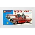 thumbnail image 1 of Retrotrans 14x9 White Modern Wood Framed Museum Art Print Titled - Space Patrol Car, 1 of 4