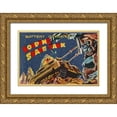 thumbnail image 1 of Retrotrans 32x23 Gold Ornate Wood Framed with Double Matting Museum Art Print Titled - Looping Space Tank, 1 of 4