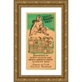 thumbnail image 1 of Retrotravel 11x18 Gold Ornate Wood Framed with Double Matting Museum Art Print Titled - Visit the Trading Post, 1 of 4