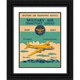 thumbnail image 1 of Retrotravel 15x18 Black Ornate Wood Framed with Double Matting Museum Art Print Titled - Military Air Transport Service, 1 of 4