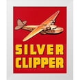 thumbnail image 1 of Retrotravel 15x18 White Modern Wood Framed Museum Art Print Titled - Silver Clipper Crate Label, 1 of 4
