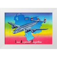 thumbnail image 1 of Retrotravel 18x13 White Modern Wood Framed Museum Art Print Titled - Linea Aeropostal Venezolana; The Venezuelan Airline, 1 of 4