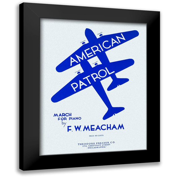 Retrotravel 19x24 Black Modern Framed Museum Art Print Titled - American Patrol