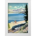 thumbnail image 1 of Retrotravel 23x32 White Modern Wood Framed Museum Art Print Titled - Steaming Along the Coast, 1 of 4