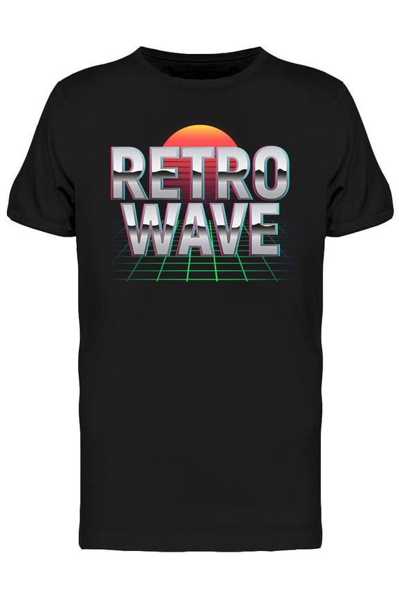 Retrowave Outrun T-Shirt Men -Image by Shutterstock, Male 3X-Large