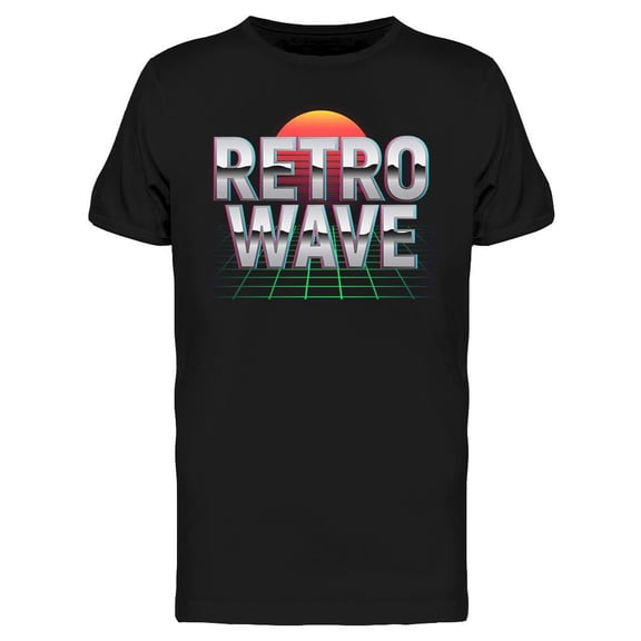Retrowave Outrun T-Shirt Men -Image by Shutterstock, Male XX-Large