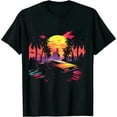 thumbnail image 1 of Retrowave Synthwave Aesthetic Sports Car 80s 90s T-Shirt, 1 of 5
