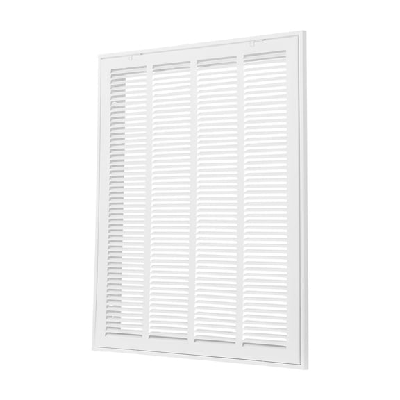 Return Air Filter Grille 20x25 Inch, Steel Vent Cover, Wall/Ceiling Mount, 1 Inch Filter, Detachable Face for HVAC, Powder-Coated Finish