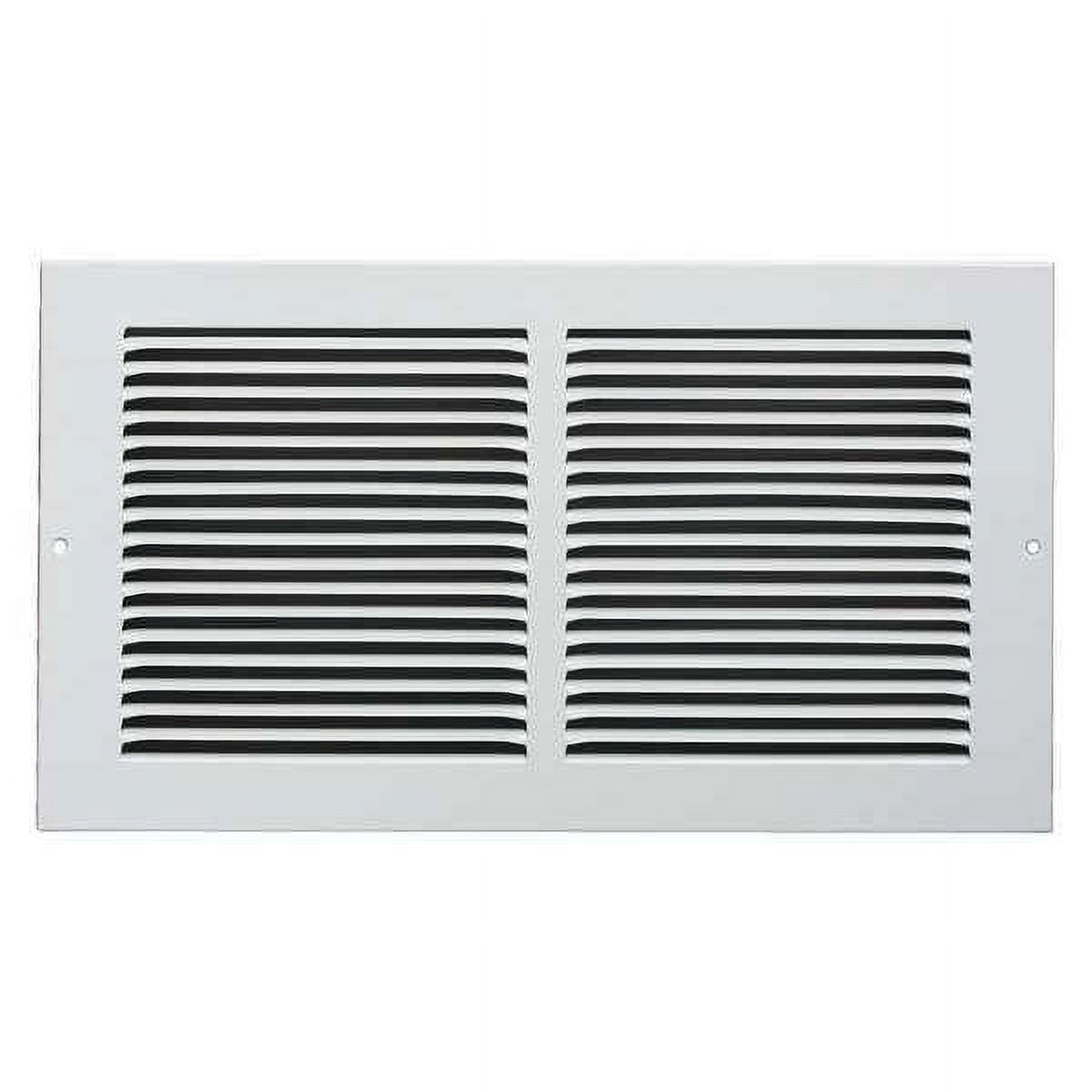 White Steel 10" x 6" Louvered Return Air Grille