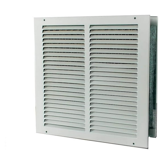 Return Air Pathway Vent - 12x12 Inch Wall Transfer Vent - HVAC Airflow Balancing - Energy Saving - Easy Installation - White Grille