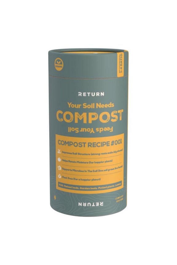 Compost Recipe #001  Organic Blend Garden Compost 1.5 qt