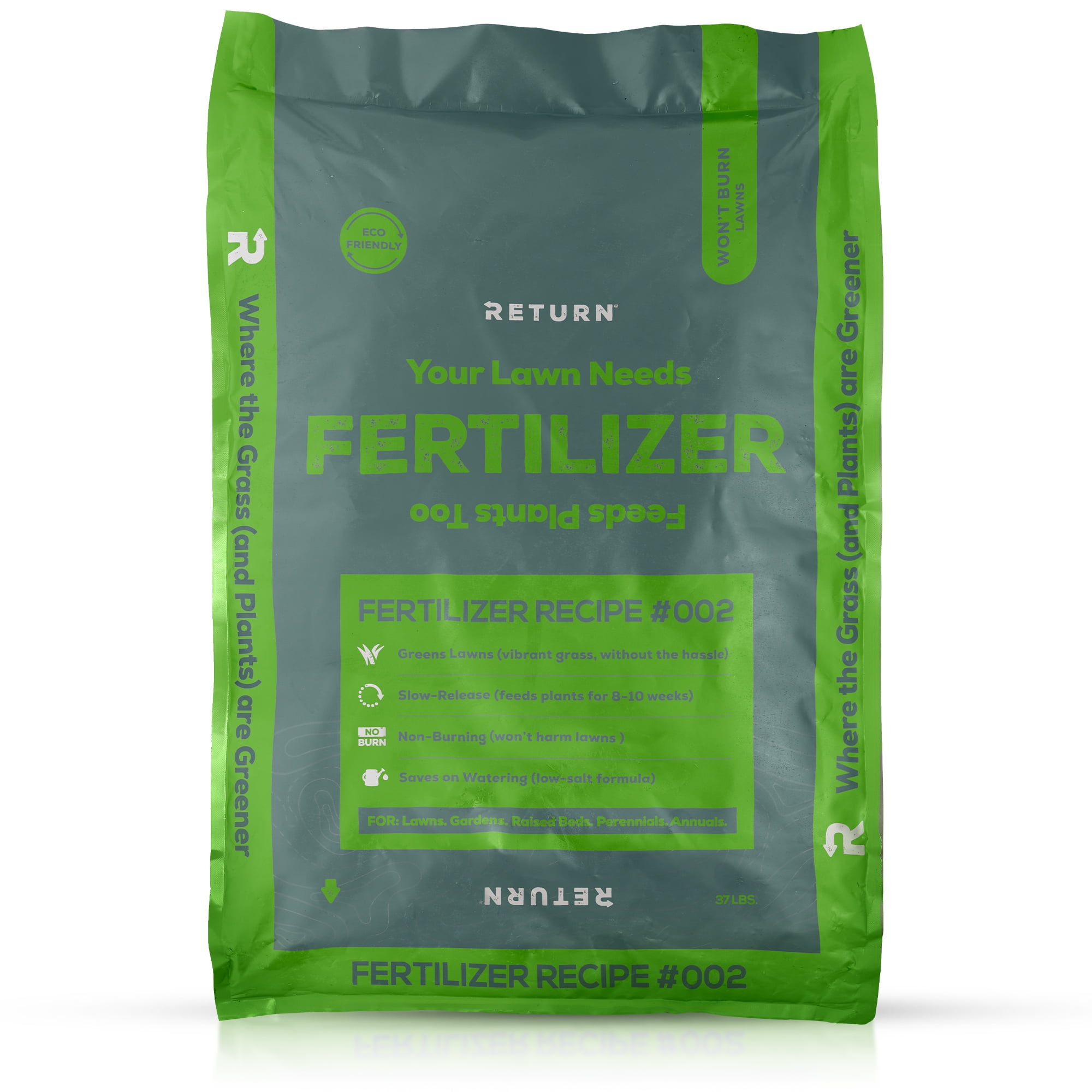 Return Fertilizer Recipe 002—37LB Bag—Fertilizer for Grass, Plants