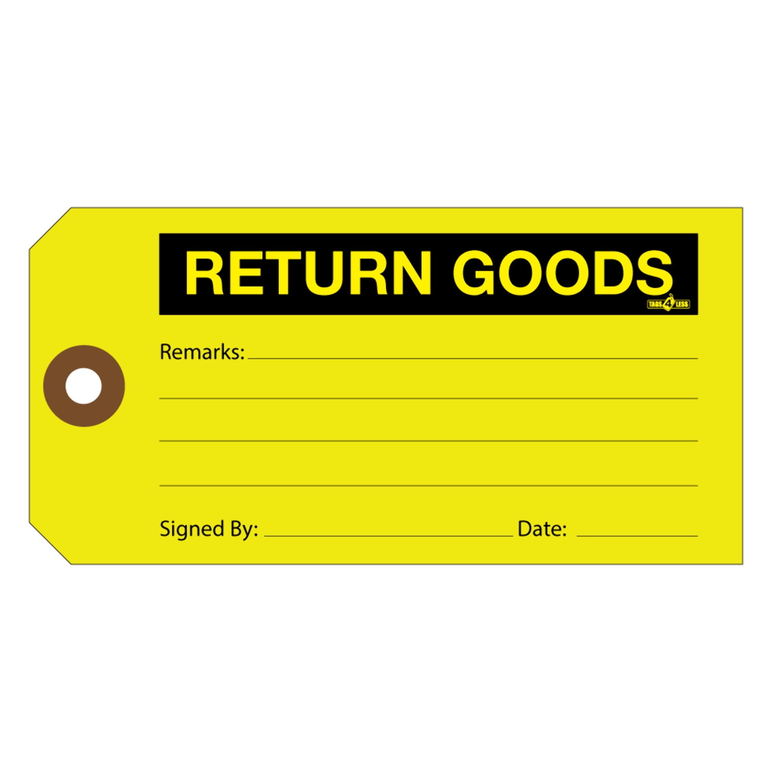 Restocking Tag Return Goods Production Inventory Tags (100 tags per pack) - Walmart.com