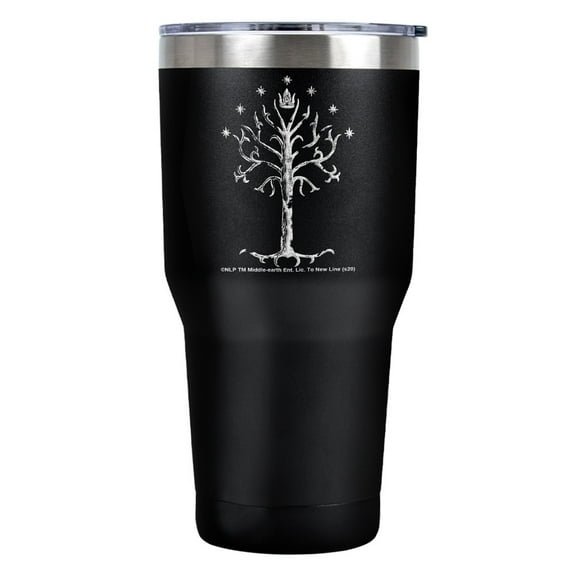 Return Of The King - Tree Of Gondor Tree Of Gondor Stainless Steel Tumbler 30 oz Coffee Travel Cup, Vacuum Insulated & Double Wall with Leakproof Sliding Lid