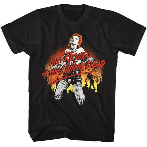 Return Of The Living Dead Graveyard Trash Black Adult T-Shirt