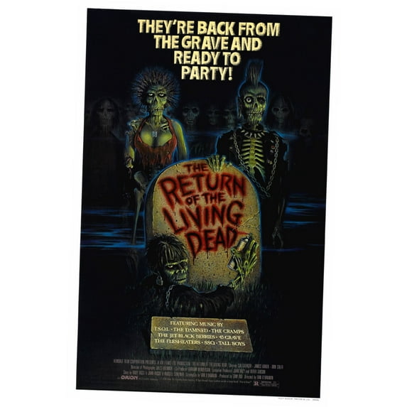 Return Of The Living Dead The Movie Poster Wall Art Metal Sign 8Inx 12In Metal Print 8x12 Square Adults Metal Prints
