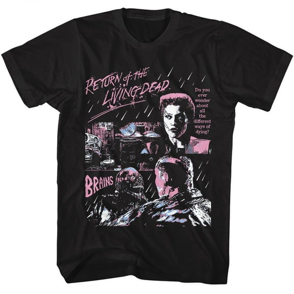Return Of The Living Dead Trash Tarman Suicide Black Adult T-Shirt Xl