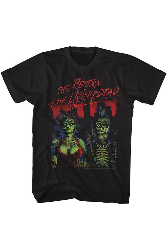 Return Of The Living Dead Zombies Poster Black Adult T-Shirt M
