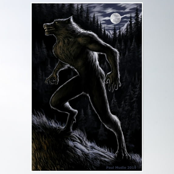 Return Of The Werewolf Poster Wall Art, Modern Wall Decor, 16x24 UNFRAMED