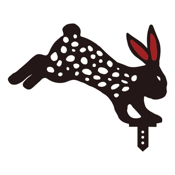Return Pallets! Metal Bunny Garden Statues Stakes Bunny Silhouette Bunny Decorative Garden Stakes Garden Outdoor Statues Animal Stakes Garden Decorative Stake Bunny Yard Sign for Bunny Lovers
