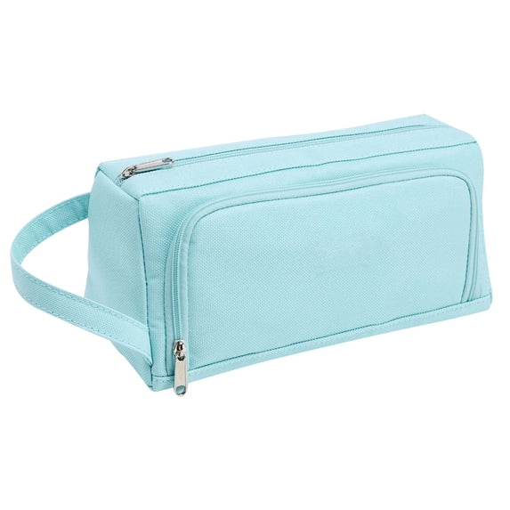Return Pallets for Sale Liquidation Large-capacity Trapezoidal Pencil Bag Portable Multi-function Stationery Box Canvas Double Zipper Student Pencil