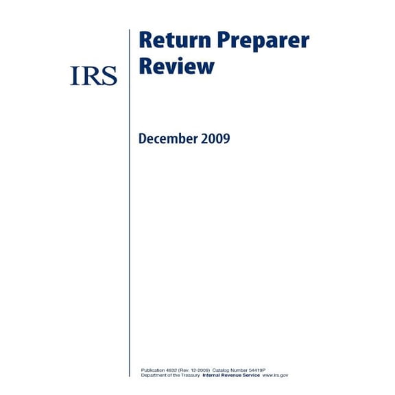Return Preparer Review (Paperback)