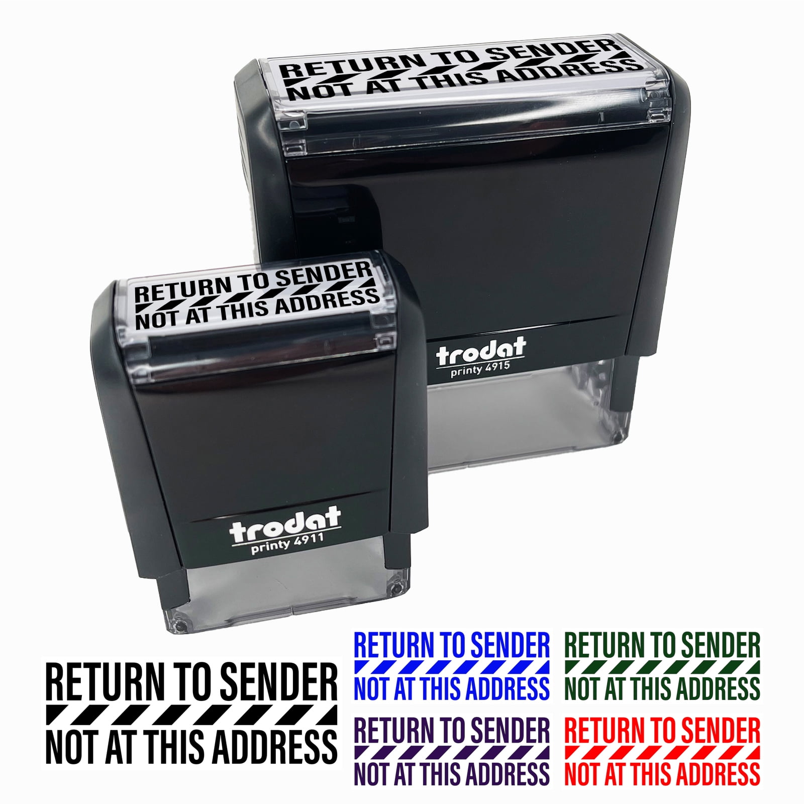 Vivid Stamp All Sales Final No Refunds Rubber Stamp With Refill (Blue - View #6
