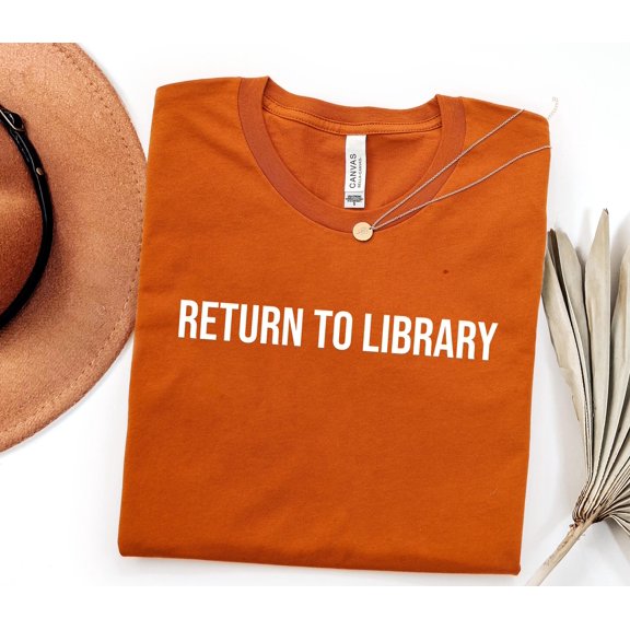 Return To Library Shirt Book Shirt Book Lover Shirt Bookish Shirts Funny Reading Shirt Gif