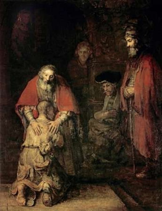 Return of The Prodigal Son Canvas Art - Rembrandt Van Rijn (18 x 24)