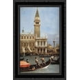 thumbnail image 1 of Return of the Bucentoro to the Molo on Ascension Day (detail) 17x24 Black Ornate Wood Framed Canvas Art by Canaletto, 1 of 2