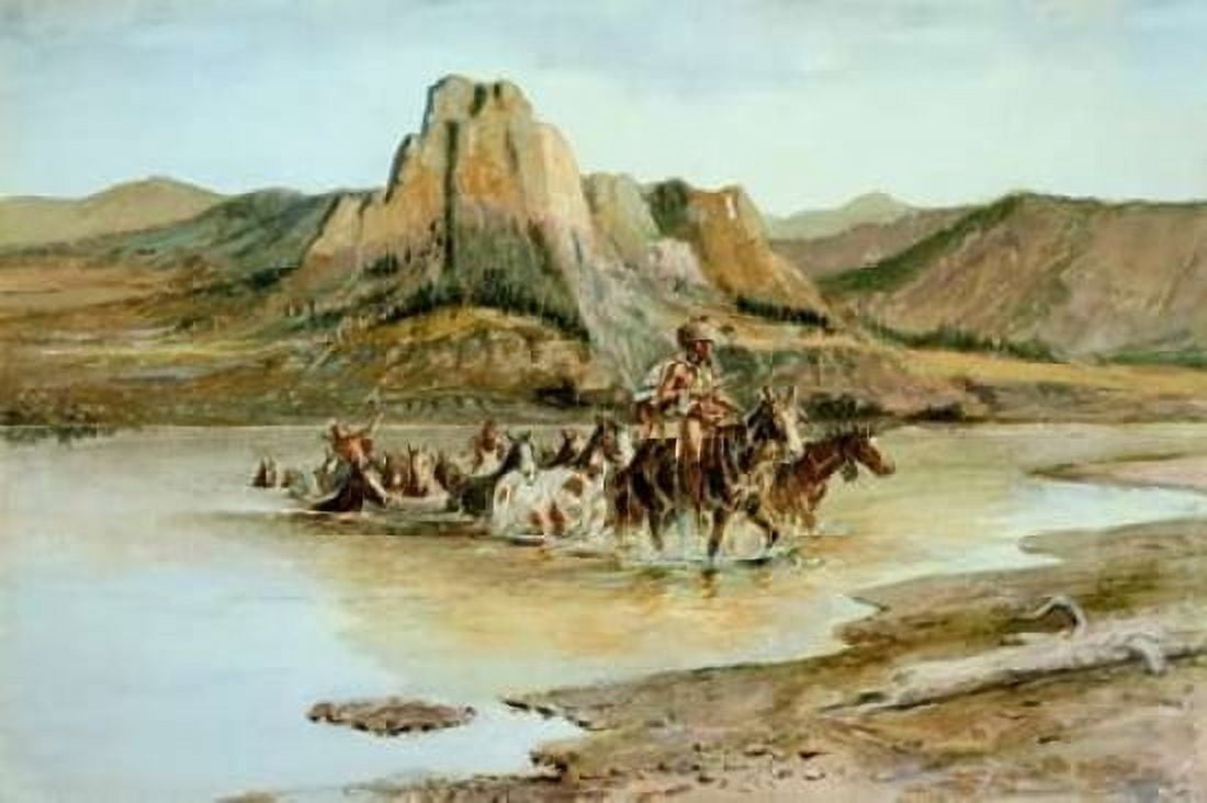 Return of the Horse Thieves Canvas Art - Charles M Russell (24 x 36)