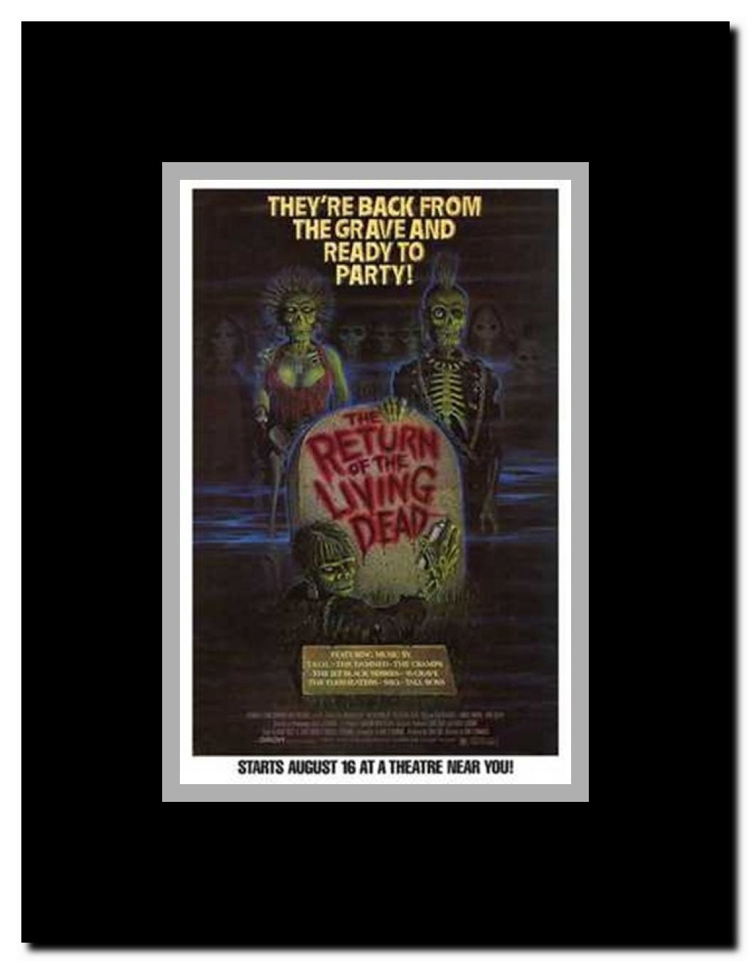Return of the Living Dead Framed Movie Poster