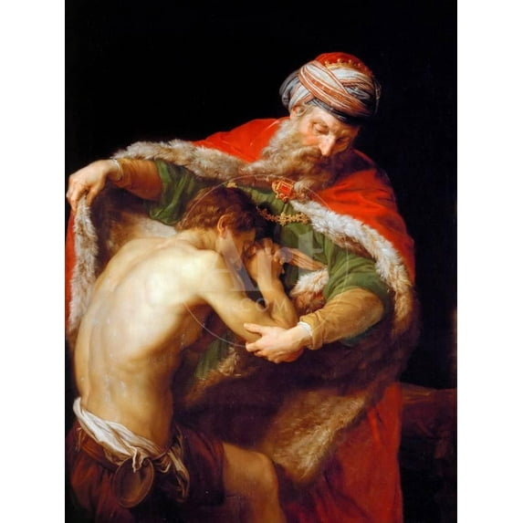 Return of the Prodigal Son, 1773, Religion Unframed Giclee Print Wall Art by Pompeo Batoni Sold by ArtCom