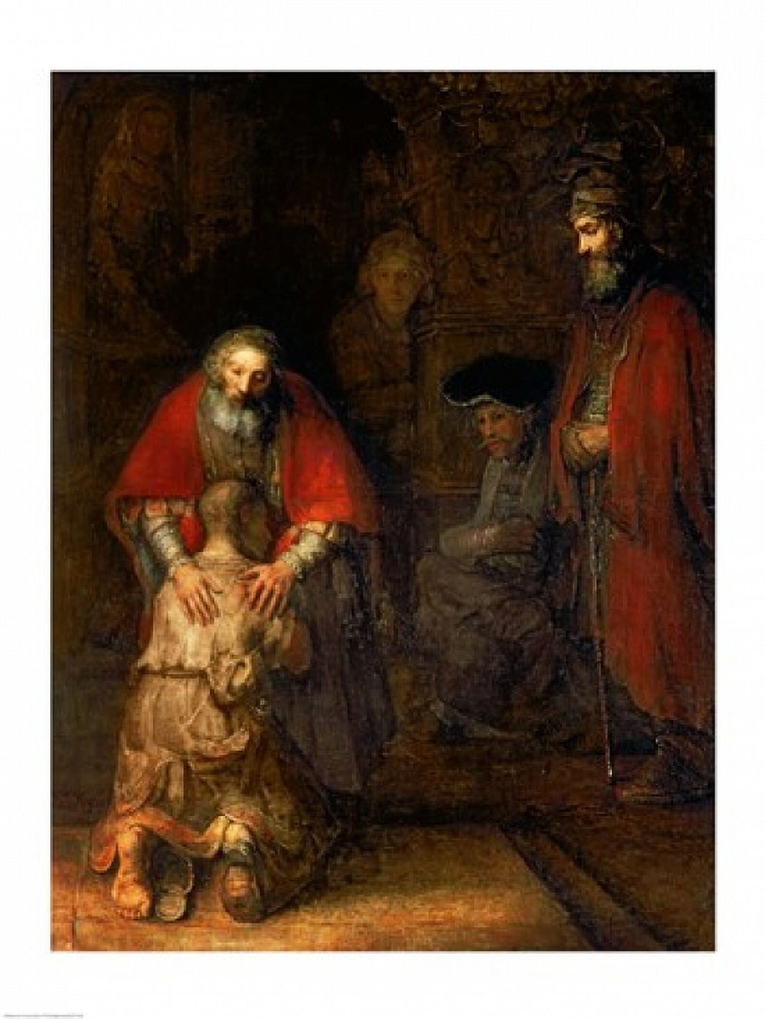 Return of the Prodigal Son c1668 Canvas Art - Rembrandt van Rijn (18 x 24)