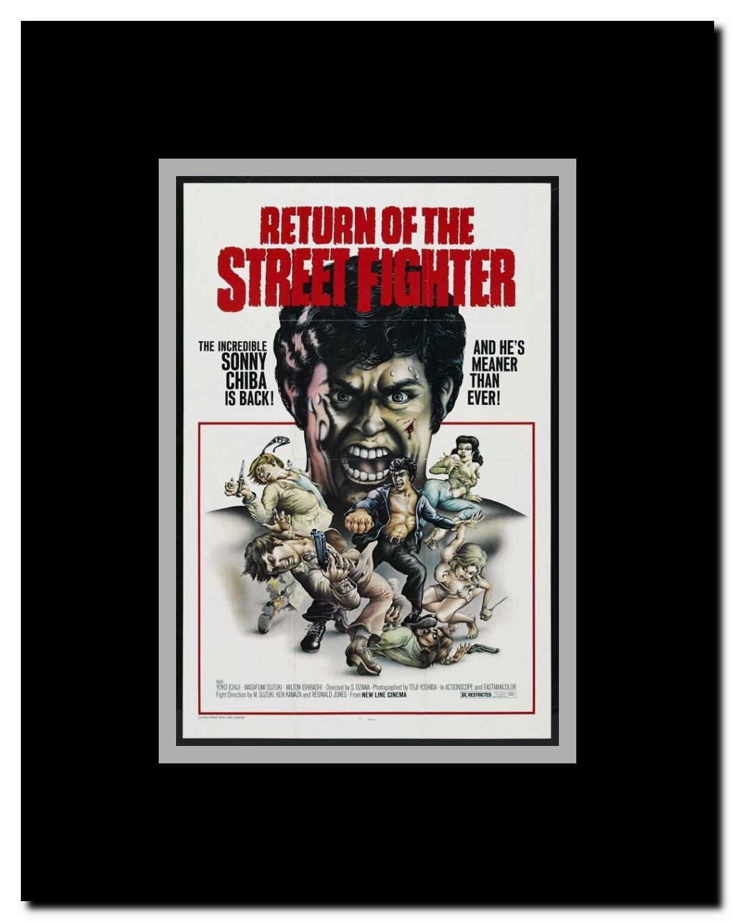 Return of the Street Fighter Framed Movie Poster