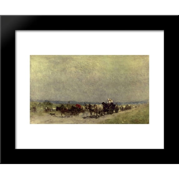 Returning from the fair 20x24 Framed Art Print by Nicolae Grigorescu