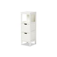 thumbnail image 1 of Reuben Cottage and Farmhouse White Finished 2-Drawer Wood Storage Cabinet, 1 of 9