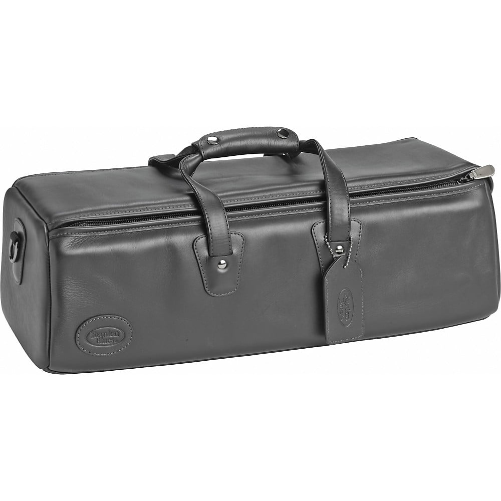 Reunion Blues Leather Trumpet and Mutes Bag Chestnut Brown