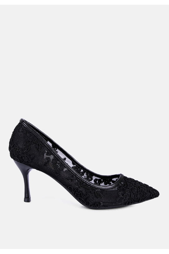 Reunion Lace Mid Heel Pumps