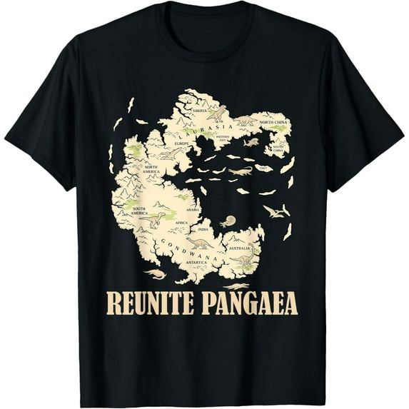 Reunite Pangaea World Map History Funny Geology Earth Pangea T-Shirt