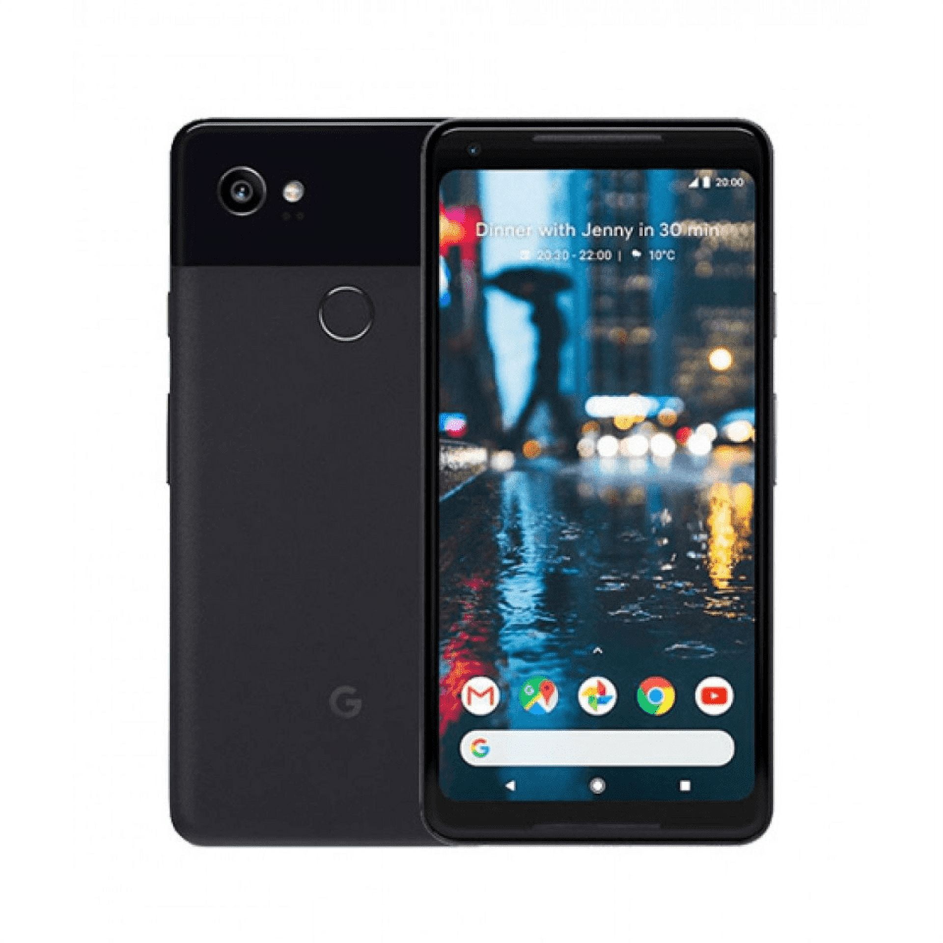 Reurbished Google Pixel 2 XL - 64GB - Black - Fully Unlocked -  VZW/T-Mobile/Global - Smartphone - Grade B (LCD Shadow)