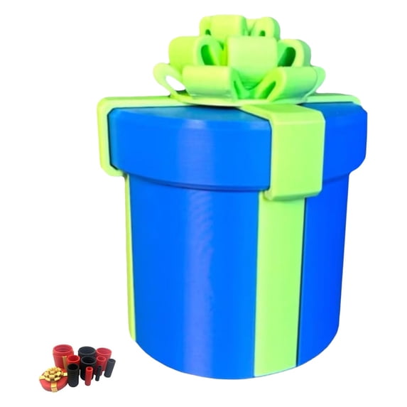Reusable 10-Layer Nested Screw Gift Box, Funny Puzzle Prank Packaging for Small Gifts, Cash and Notes, Interactive Reusable Present Box for Christmas, Birthday, Wedding and Graduation