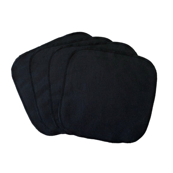 Reusable 100% Cotton Black Makeup Cloths - 8 count