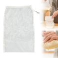 thumbnail image 1 of Reusable 200 Mesh Nylon Food Strainer Bag, Cheesecloth Nut Milk Filter, Yogurt & Soy Milk Strainer, Wine, Kefir, Jam & Marmalade Fine Mesh Filter Bag, 24×36cm, 1 of 6