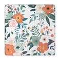 thumbnail image 1 of Reusable 34x34 Inch Elastic Tablecloth with Floral Motif, Soft Polyester for Kitchen, Picnic, or Coffee Table Use, 1 of 6