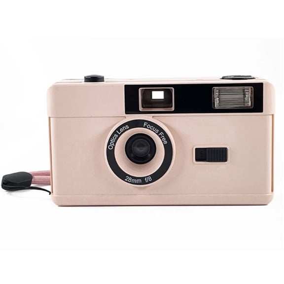 Reusable 35mm Film Camera With Built-In Flash, Focus-Free Point & Shoot, Manual Wind/Reload, ABS Retro Body – Uses Standard 135 Film Rolls (Film Not Included)