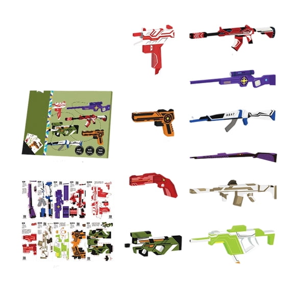 Reusable 3D Paper Craft Art Set With Multiple Patterns Kids Crafting Essential