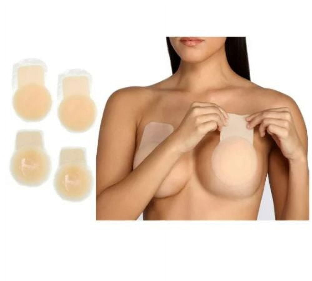 FASHLON Nipple Cover (2 Pairs, Safe for Sensitive Skin, Ultra-thin, Fits  A-E Cups), Nipple Covers for Women Seamless, Silicone Nipple Cover  Reusable
