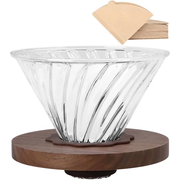 Reusable #4 Coffee Filter compatible with Technivorm Moccamaster KBGV (Select 53630-59691), Stainless Steel Funnel Holder Set, Replace Plastic Cone, 2-in-1 Dripper, Dishwasher Safe