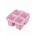 thumbnail image 1 of Reusable 4-Compartment Snack Container, Bento-Style Divided Lunch Box for Work, Travel & Meal Prep,1PC Pink, 1 of 11